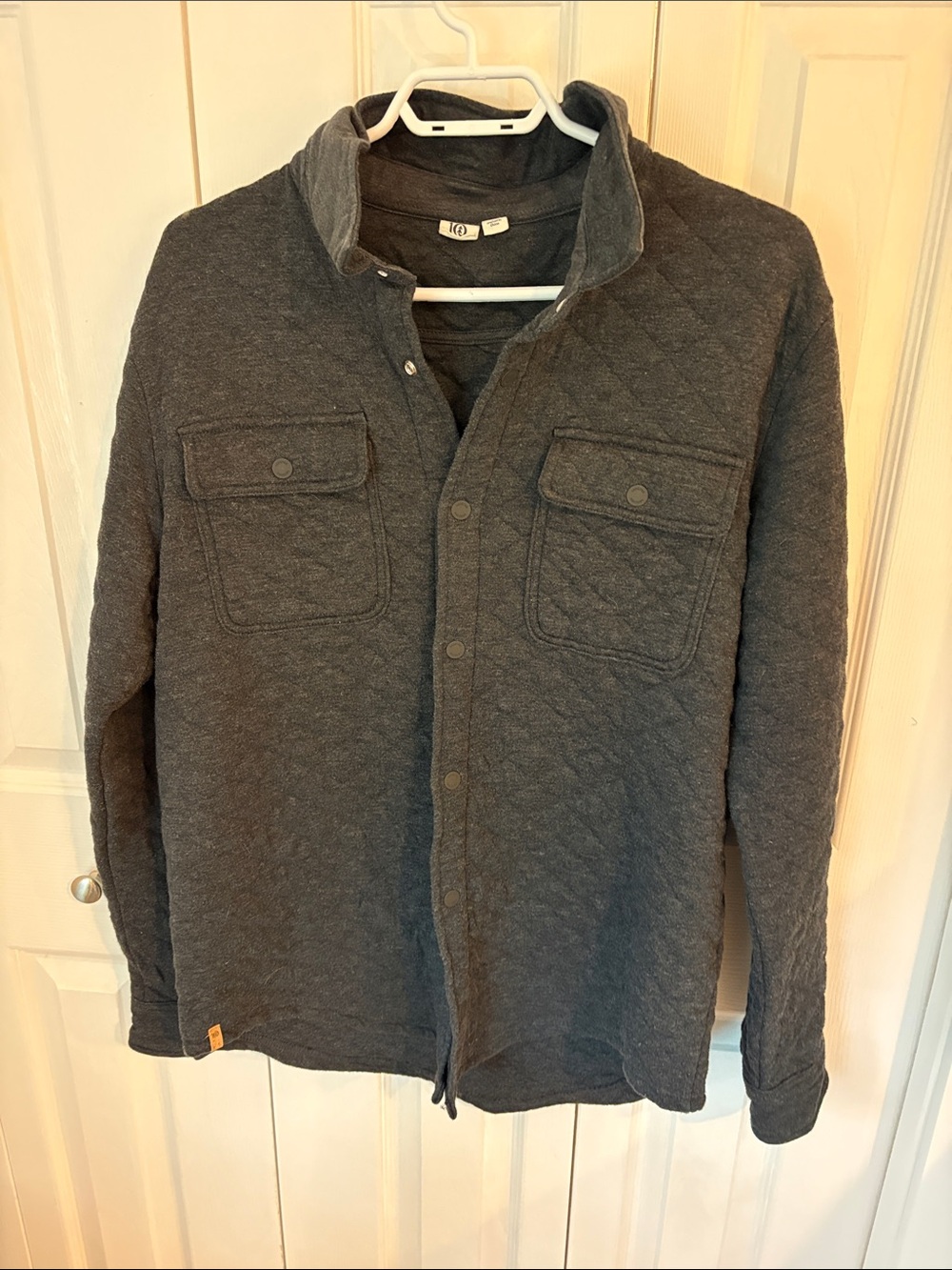 tentree Charcoal Quilted Shirt Jacket